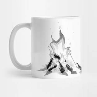 Mini Velociraptor Making S'mores Mug